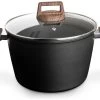 Bardani Wajan Deluxe Kookpan 24 Cm Avec Deksel En Détachable Grepen Antracite -Cmping En Plein Air bardani wajan deluxe kookpan 24 cm met deksel en afneembare grepen antracite 0