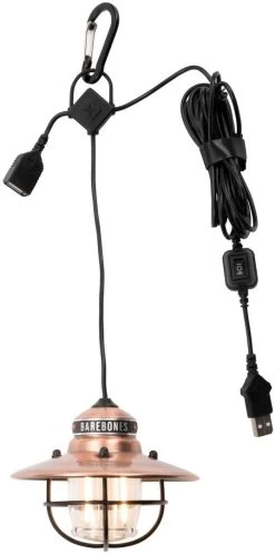 Barebones Edison Pendant Light USB -Cmping En Plein Air barebones edison pendant light usb copper copper 1