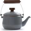 Barebones Enamel Teapot Stone Grey -Cmping En Plein Air barebones enamel teapot stone grey 0