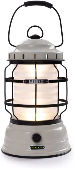 Barebones Forest Lantern Vintage-White -Cmping En Plein Air barebones forest lantern vintage white 1