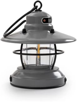 Barebones Mini Edison Lantern -Cmping En Plein Air barebones mini edison lantern grey grey 2
