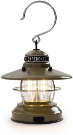 Barebones Mini Edison Lantern -Cmping En Plein Air barebones mini edison lantern olive olive 1