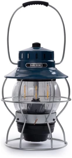 Barebones Railroad Lantern -Cmping En Plein Air barebones railroad lantern ocean blue 3