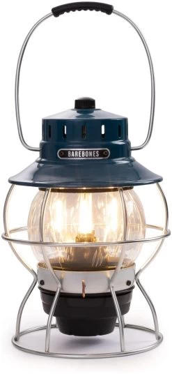 Barebones Railroad Lantern -Cmping En Plein Air barebones railroad lantern ocean blue 4