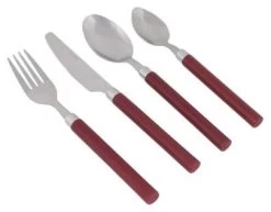 Bo-Camp Set De Couverts 16-Delig -Cmping En Plein Air bo camp bestekset 16 delig red 16 delig red 0 1