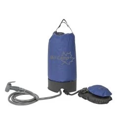 Bo-Camp Camping Shower Avec Pump Compact 11 Liters Blue