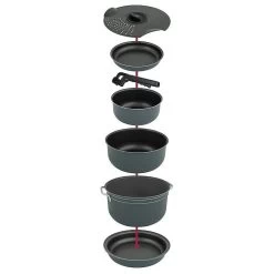 Bo-Camp Cookware Set 7 Pieces Anthracite -Cmping En Plein Air bo camp cookware set 7 pieces 14