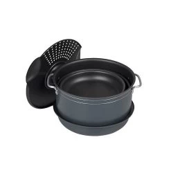 Bo-Camp Cookware Set 7 Pieces Anthracite -Cmping En Plein Air bo camp cookware set 7 pieces 6