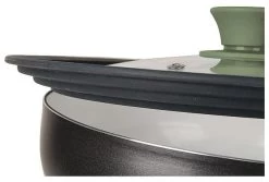 Bo-Camp Deksel Universel Glas-Silicone Grey-Green -Cmping En Plein Air bo camp deksel universeel glas silicone 1