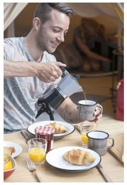 Bo-Camp - Urban Outdoor Mok Emaille Taupe 10 Bo-Camp - Urban Outdoor Mok Emaille Taupe -Cmping En Plein Air bo camp urban outdoor mok emaille taupe 2