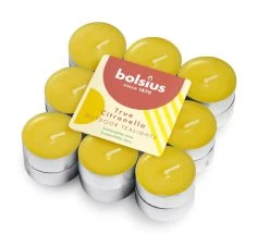 Bolsius Bougies Chauffe-plat En True Citronella 18 Pièces Yellow