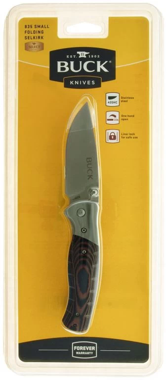Buck Small Folding Selkirk Micarta Clampack 6 Buck Small Folding Selkirk Micarta Clampack – Image 4