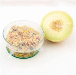 Dotz Silicone Vershouddeksels Set De 4 2x ø 11cm, 2x ø 14cm -Cmping En Plein Air dotz silicone vershouddeksels set van 4 2x 11cm 2x 14cm transparant 1