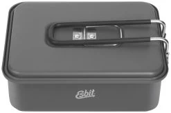 Esbit Set De Cuisson, Esbit, Solid Fuel, Pot & Brûleur, 1,1L 1,1 Liter -Cmping En Plein Air esbit kookset esbit solid fuel pot brander 1 1l 1