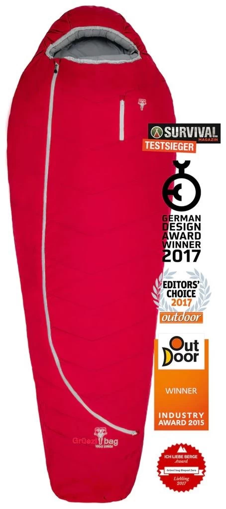 Grüezi Bag / Gruezi Bag Biopod Wool Zero XL Tango Red 3 Grüezi Bag / Gruezi Bag Biopod Wool Zero XL Tango Red