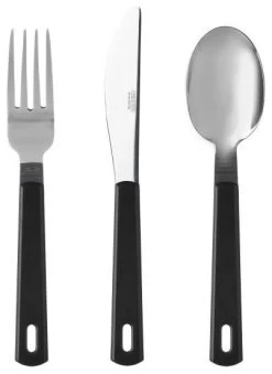 Mepal Set De Couverts 3 Parties 22 Mepal Set De Couverts 3 Parties -Cmping En Plein Air mepal bestekset 3 delig black black 1