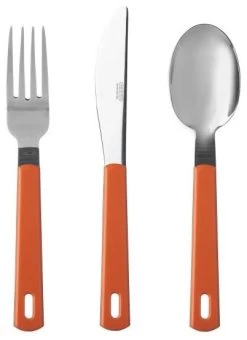 Mepal Set De Couverts 3 Parties 20 Mepal Set De Couverts 3 Parties -Cmping En Plein Air mepal bestekset 3 delig terra orange 4