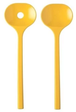 Mepal Couverts à Salade Bloom En 2 Parties -Cmping En Plein Air mepal saladebestek bloom 2 delig pebble yellow 3