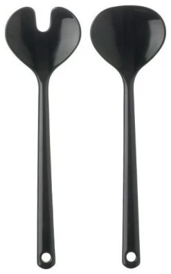 Mepal Couverts à Salade Synthesis 2 Parties -Cmping En Plein Air mepal saladebestek synthesis 2 delig black black 0