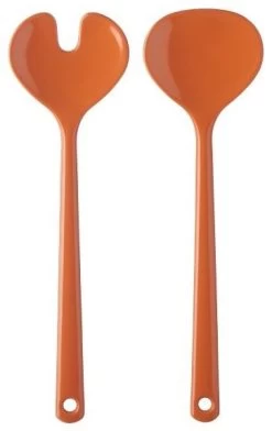 Mepal Couverts à Salade Synthesis 2 Parties -Cmping En Plein Air mepal saladebestek synthesis 2 delig eos oranje 4