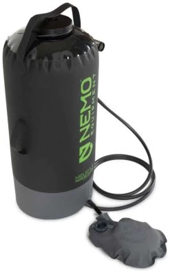 Nemo Helio LX Pressure Shower Black-Apple Green -Cmping En Plein Air nemo helio lx pressure shower black apple green 1