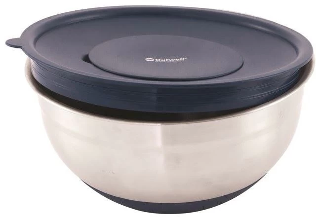 Outwell Chef Bowl Set Avec Lids & Graters Silver 6 Outwell Chef Bowl Set Avec Lids & Graters Silver – Image 4