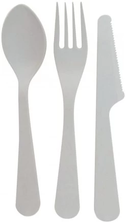 Point-Virgule 3-delige PLA Set De Couverts Avec Doosje 12 Point-Virgule 3-delige PLA Set De Couverts Avec Doosje -Cmping En Plein Air point virgule 3 delige pla bestekset met doosje light grey 2 1