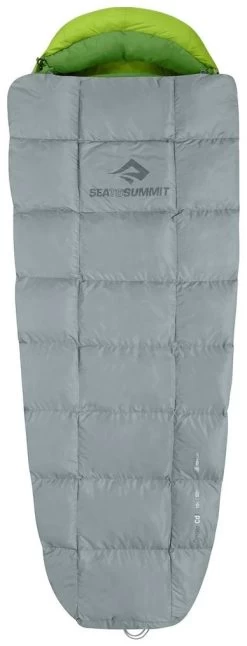 Sea To Summit Cinder CdI - Integrated Down Quilt Large -Cmping En Plein Air sea to summit cinder cdi integrated down quilt large pale grey dark grey 0 1 1