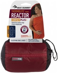 Sea To Summit Reactor Thermolite Compact Plus Extra Warm Black-Red Liner -Cmping En Plein Air sea to summit reactor thermolite compact plus extra warm grey 3
