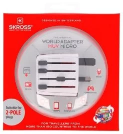 Skross Prise De Voyage World Adapter MUV Micro -Cmping En Plein Air skross reisstekker world adapter muv micro 4