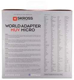 Skross Prise De Voyage World Adapter MUV Micro -Cmping En Plein Air skross reisstekker world adapter muv micro 5