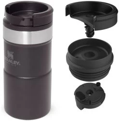 Stanley The NeverLeak Travel Mug 0,25 L 15 Stanley The NeverLeak Travel Mug 0,25 L -Cmping En Plein Air stanley the neverleak travel mug 0 25 l matte black 250 ml matte black 1