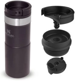 Stanley The NeverLeak Travel Mug 0,35 L -Cmping En Plein Air stanley the neverleak travel mug 0 35 l matte black 0 35l matte black 1