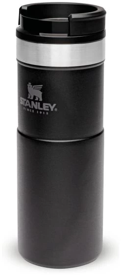 Stanley The NeverLeak Travel Mug 0,47L -Cmping En Plein Air stanley the neverleak travel mug 0 47l matte black 470 ml matte black 0